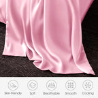 100% Silk Pillowcase for Hair and Skin Toddler Size 2 Pack Mulberry Silk Pillow Case 13 x 18 Inches Highest 6A Silk Kids/Travel Pillow Cover Soft Breathable Cooling with Hidden Zipper, Pink