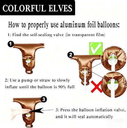 Brown Number 10 Balloons 40 Inch Giant Brown 10 Foil Mylar Balloons - Image 3