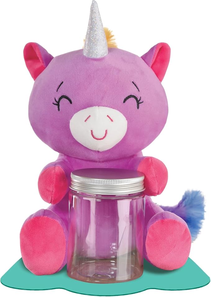 Multicolor Polyester Magical Plush Unicorn Balloon Weight Holding Jar by AmscanPartySupplies