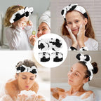 Face Wash Headband and Wristband Set, Microfiber Wristbands for Washing Face Absorbent Spa Wristbands, Great Elasticity, Soft and Breathable, Fitness Enthusiasts, Skin Care Lovers