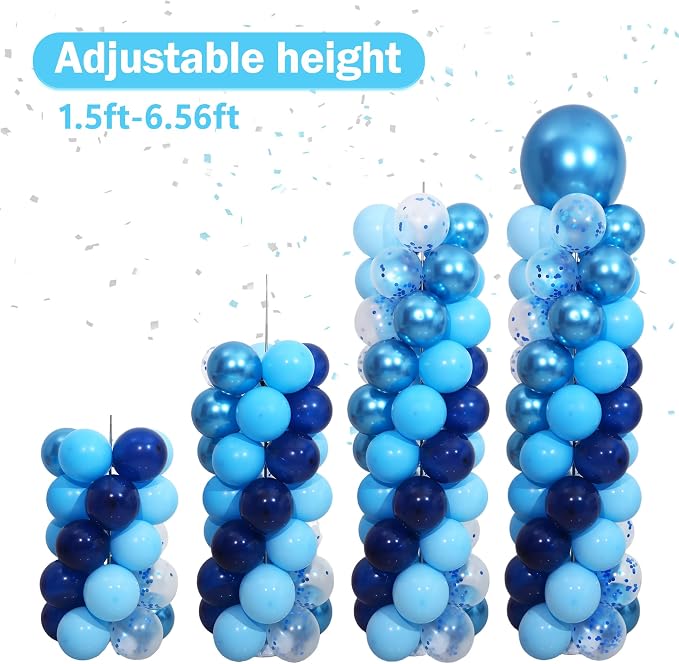 Blue Balloon Column Stand Kit Set of 2 - Image 6