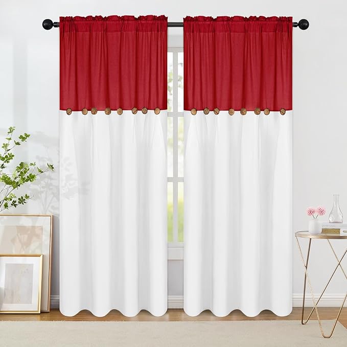Farmhouse Cotton Linen Curtains - Image 2