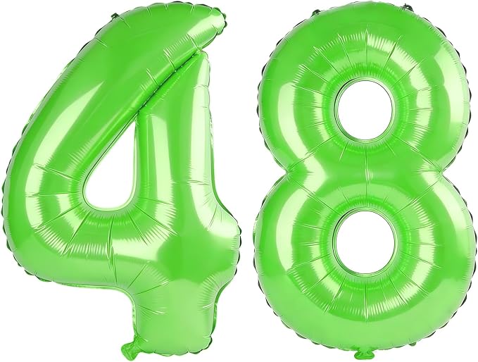 40 Inch Number 48 Balloons for 48th Birthday Party Decorations, 0-100 Fruit by FOBELEC