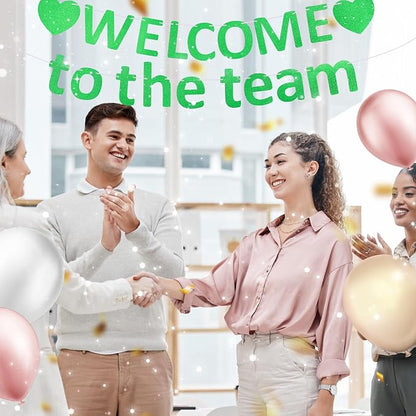Pre-Strung Glitter Welcome to the Team Banner Welcome Banner Welcome Decorations - Image 5