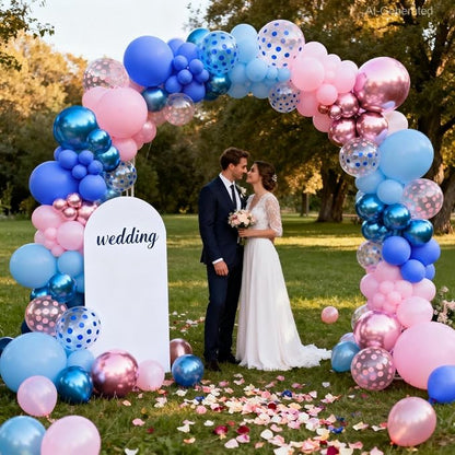 Gender Reveal Arch Kit, Different Size | Latex Balloons - Image 6