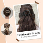 Flat Hair Claw Clips for Women,Matte Medium Hair Clips for Thick & Thin Hair- Comfortable Everyday Use for Office, Yoga, Party & Casual Styling (4PCS A)