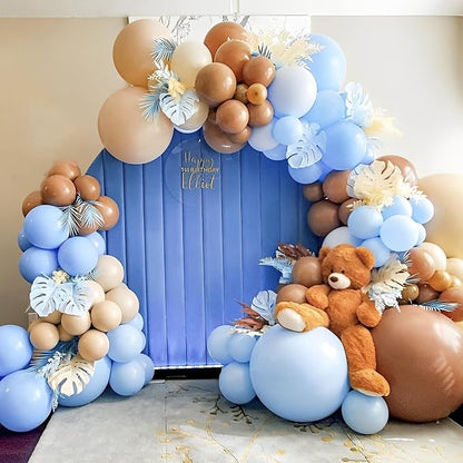Voircoloria 110pcs Light Blue Baby Blue Latex Party Balloons, 12inch | - Image 6