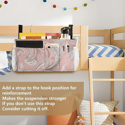 Bedside Caddy Metal Frame Hanging Organizer Bunk Bed Dorm Accessories Hook And - Image 6