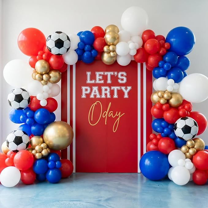 RUBFAC Royal Blue Balloons 120pcs 12 Inch, 2026 International Football Game - Image 6
