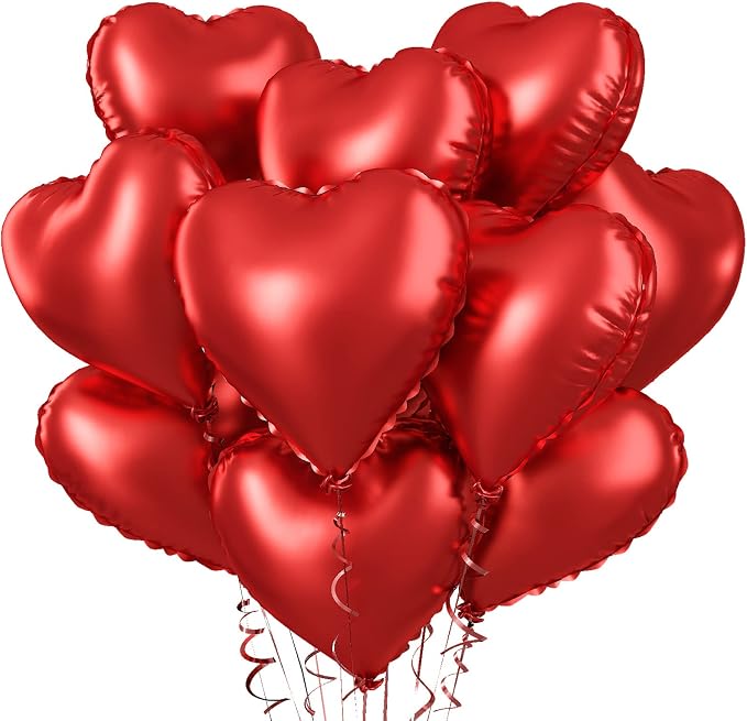 Biapian Red Heart Balloons, Valentine Decorations, Anniversary by BIAPIAN
