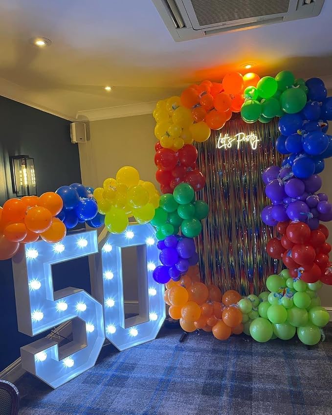 KBZVNAF Rainbow Balloons Latex Party Balloons - Image 5
