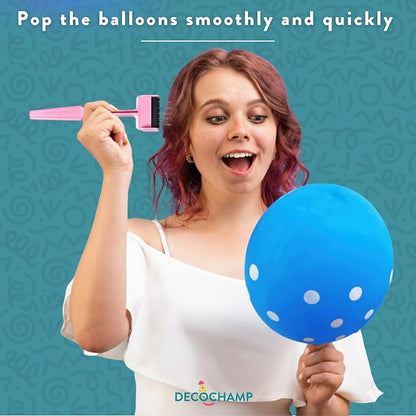 DECO POP Balloon Popper – Decorator Balloon Striker Tool, Party Supply Tool Kit - Image 2