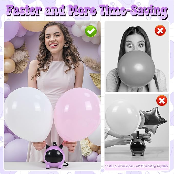Balloon Pump Electric, Portable Balloons Inflator Air Pump - Image 3