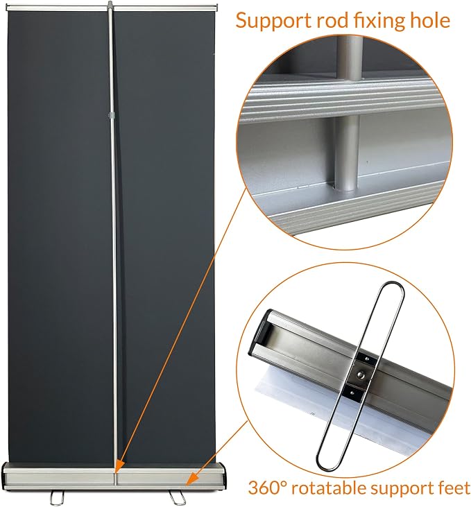 Custom Retractable Banner，with Heavy Duty Frame and Travel case ，Anti-curl - Image 6