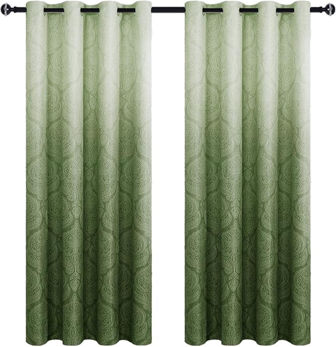 DWCN Ombre Room Darkening Blackout Curtains - Image 8