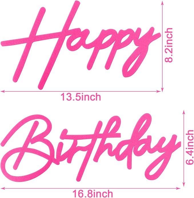 Happy Birthday Sign for Backdrop - Image 2