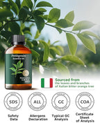 Pure Petitgrain Essential Oil for Bedtime Serenity, Evening Relaxation & Pillow Mist, Mumianhua Natural Citrus-Woody Aroma for Diffuser, Skin,Hair Care, Calming Blends, Soap, Candle Making 3.38 Fl Oz