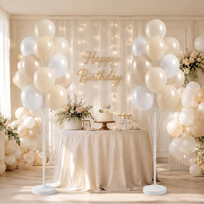 2 Sets 10" White Balloon Column Stand Kit - Image 5