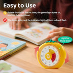 Visual Timer for Kids, 60-Minute Countdown Timers for Classroom Office Kitchen with Silent Operation, Kids Timer for Teaching with Cute Design, 4-Color Zone Pattern Pomodoro Timers