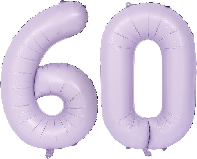40 In Matte Purple Number Balloons Helium Foil Mylar Balloon Digital 60 | by Exquisitehighqualitypartydecorationstomeetyoureveryneed%EF%BC%81