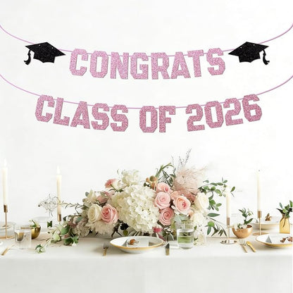 Pre-Strung Congrats Banner for Graduation - Image 3