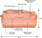 Baboon to the Moon Go-Bag Medium 40L – Detachable Straps, Small Duffle Bag for Travel, Gym Bag for Women, Mens Travel Bag, Duffel Bags for Traveling, Travel Duffel Bags for Women (Sunset Coral)