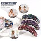 Women's Hair Barrettes - Elegant French Retro Accessories for Thick Hair Daily Wear (3pcs Large)