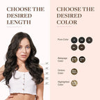 GOO GOO Clip in Hair Extensions Real Human Hair, Remy Human Hair Extensions Clip ins for Women, Natural Human Hair, 18inch 110g 7Pcs, 2A Light Brown