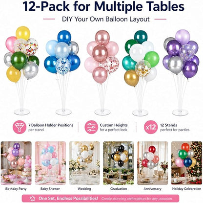 12 Pack Balloon Stands for Table 27.56 Inch Balloon Holders | Reusable Balloon - Image 8