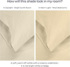 California Design Den Pillow Cases King Size Set of 2-1000 Thread Count Sateen, Soft & Thick 100% Cotton King Size Pillows Cases, Durable - Ivory (Creamy Beige Tone)