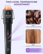 5 in 1 Curling Wand Set: Ohuhu Curling Iron Wand 5Pcs 0.35 to 1.25 Inch Interchangeable Ceramic Barrel Heat Protective Glove 2 Clips Dual Voltage Hair Curler Girls Women Mother Christmas Gift Rainbow