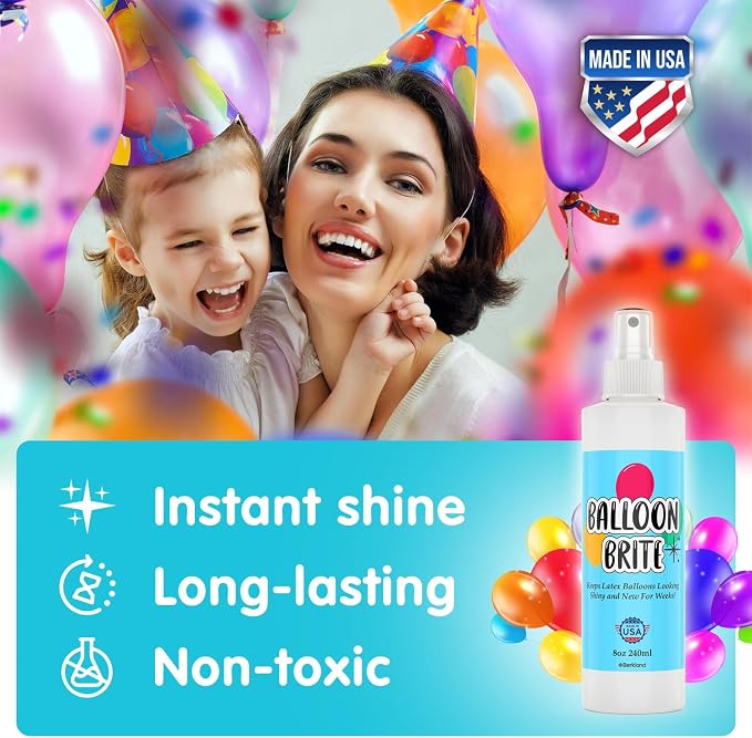 Balloon Shine Spray 8 oz — Single-Event Hi-Gloss Pump - Image 5