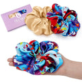 OLESILK Silk Scrunchies Oversized 100% Mulberry: Large for Women& Girls Long Thick Hair, Soft Smooth for No Damage Hair Care Sleeping