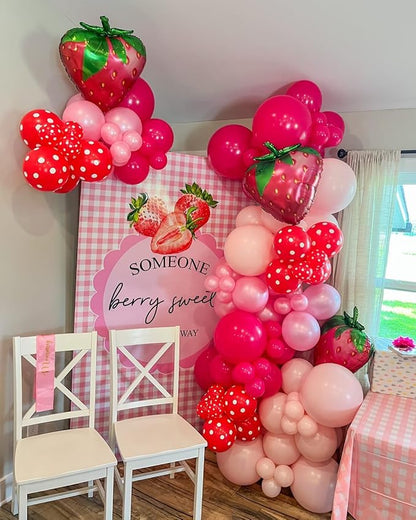 Strawberry Balloon Garland Arch Kit - Image 3