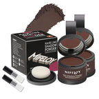 2 Pack Root Touch Up Shadow Powder, Gray Hair Cover Up, Women Color Root Coverage Powder for Thinning Grey Hairline, Men Instantly Concealer Hair Loss Beard Line Eyebrow, Red Brown