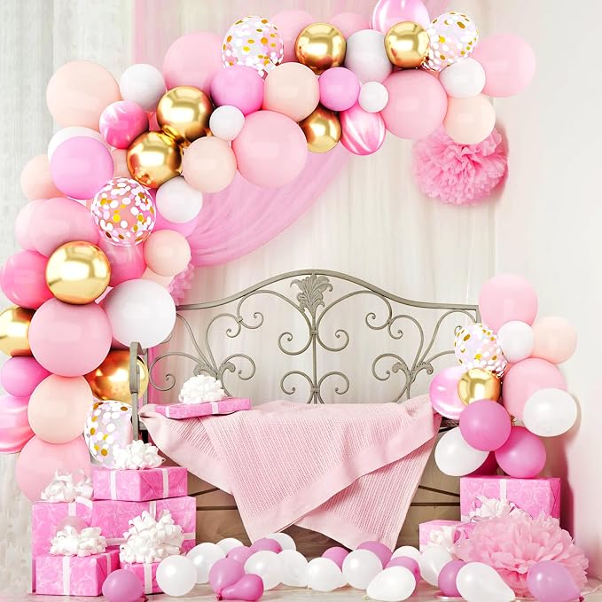 Amandir 153pcs Light Pink Balloons Arch Garland Kit Different Sizes | 18 12 10 - Image 6