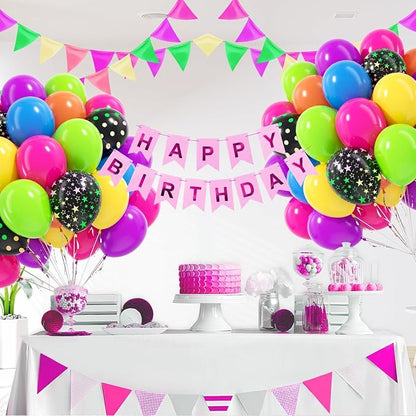 60pcs Neon Balloons 12inch - Image 7