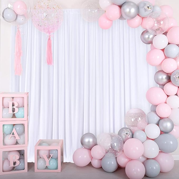AK TRADING CO. 10 feet x 10 feet Polyester Backdrop Drapes Curtains Panels - Image 5