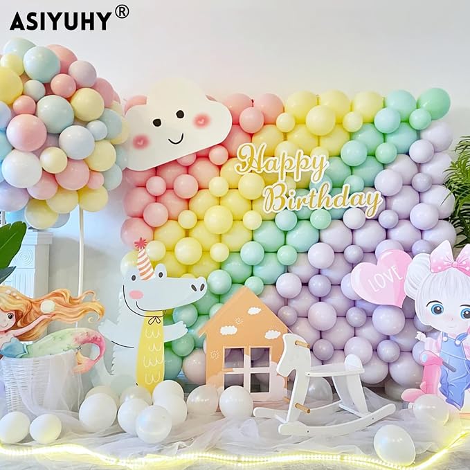 Pastel Balloons 100 Pack 12 inch Pastel Colors Latex Party Balloons - Image 6