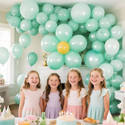 110pcs Pastel Green Balloon 12 Inch, Pastel Green Latex Balloons - Image 6