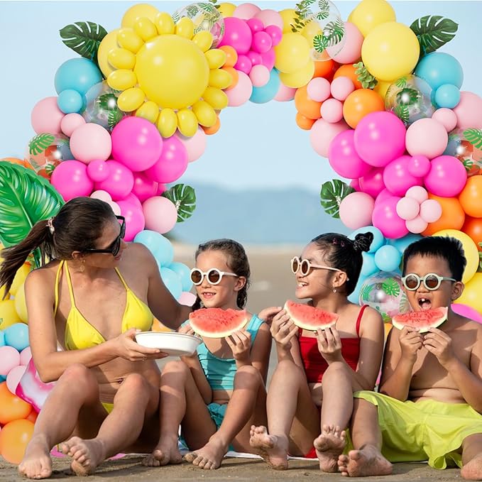 DBKL Tropical Balloon Arch Garland Kit, Luau Hawaiian Party Decorations - Image 5