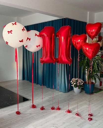 Number 13 Balloon 40 Inch Red Balloon - Image 2