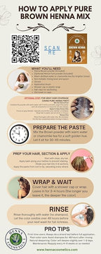 Natural Henna Hair Color Dye, 100% Pure Henna Powder for Hair Growth Organic (Brown, 100 Gr + Free 50 Gr.)