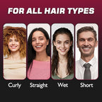 Candy Brush Curl Defining Vented Hair Brush for Effortlessly Blow Drying Detangling and Shaping and Styling, Airflow Wet Hair Brush for All Hair Types for Women and Men, Anti-Pull & Frizz, Black