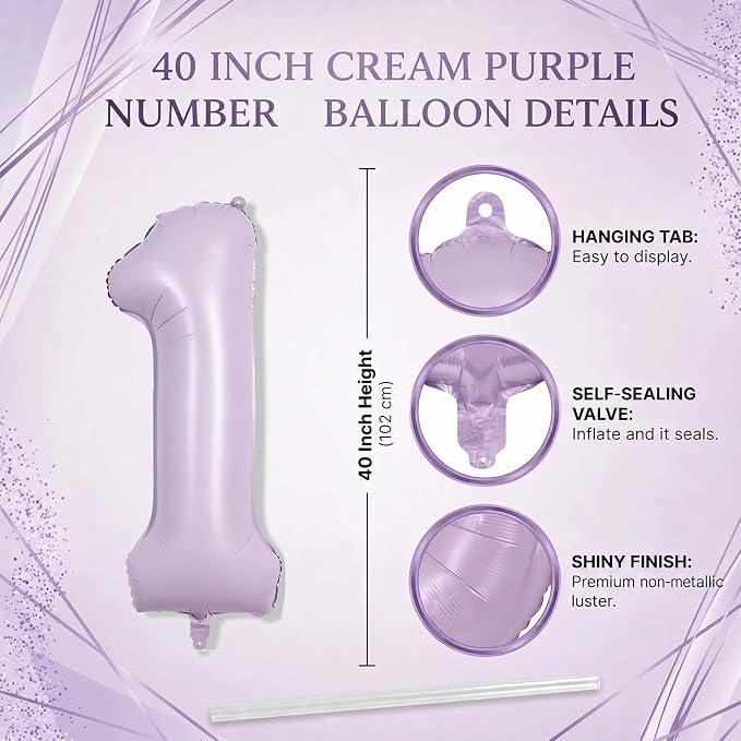 Cream Number 11 Balloon 40 Inch, Foil Digit Set - Image 4