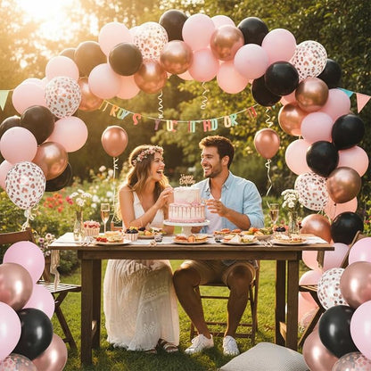 60-Pack 12-Inch Confetti Latex Balloons - Image 4