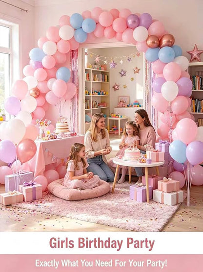 Pink Balloons 12 Inch 60 Pcs Light Pink Balloons Pastel Baby Pale Pink Latex - Image 9