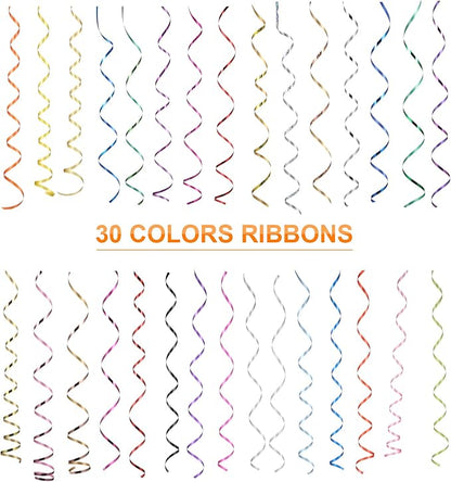 30 Rolls Curling Ribbons 1/5" Wide x 11 Yards 330 Yards Shiny Plastic Balloon - Image 5