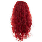 Baruisi Long Curly Wavy Red Wigs for Men Synthetic Natural Party Halloween Cosplay Hair Wig