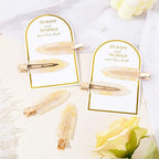 20PCS Bridesmaid Hair Clips No Bend Hair Clips Bridesmaid Hair Accessories Gifts Makeup Creaseless Glitter Hair Clip for Bride Women Girls(20Pcs/10Cards)